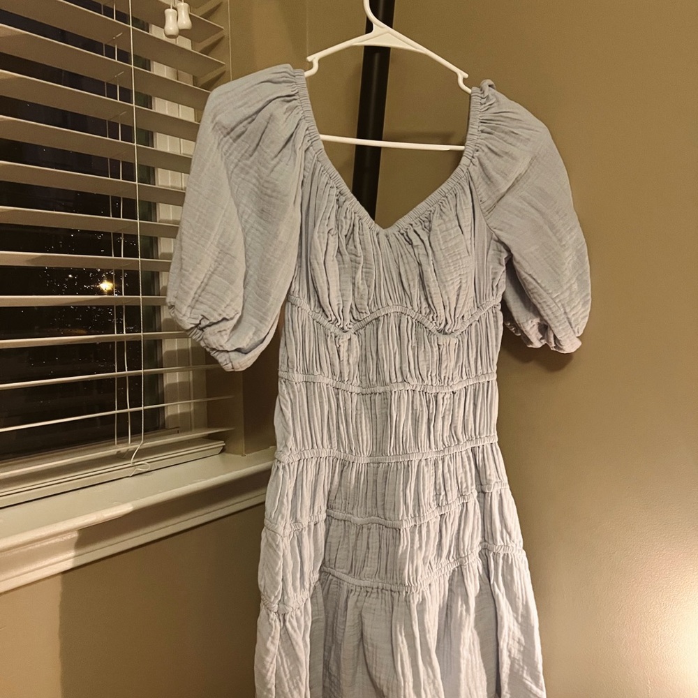 Elegant Blue Women's Dress